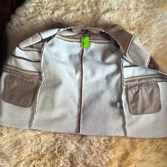Sam Edelman  faux shearling color block coat - Picture 3 of 3